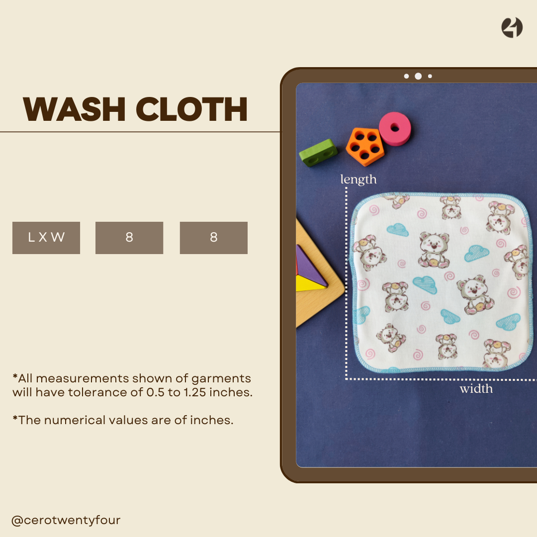Set of 3 Wash Cloth - 1